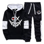 Mens Tracksuit Printed Single Piece Sweatshirts Sweatpants Casual Hoodie Pants Outdoors