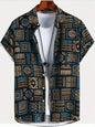 Men’s 3D Paisley Hawaii Shirt – Oversized Boho Summer Top