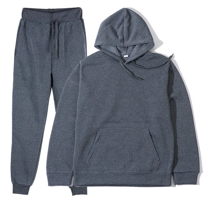 Men's Sports Suits Fashion Tracksuit Women Hoodies + Pants Two Pieces Sets Running Casual Sweatshirts Sweatpants Men's Clothing