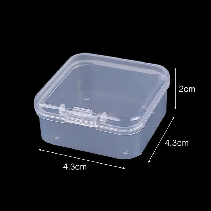 Mini Transparent Storage Boxes – Portable Containers for Earrings, Rings & Small Accessories (6/60pcs)