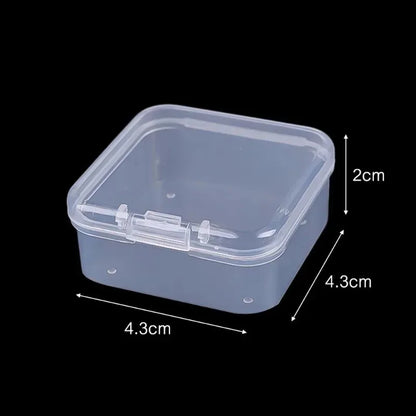 Mini Transparent Storage Boxes – Portable Containers for Earrings, Rings & Small Accessories (6/60pcs)