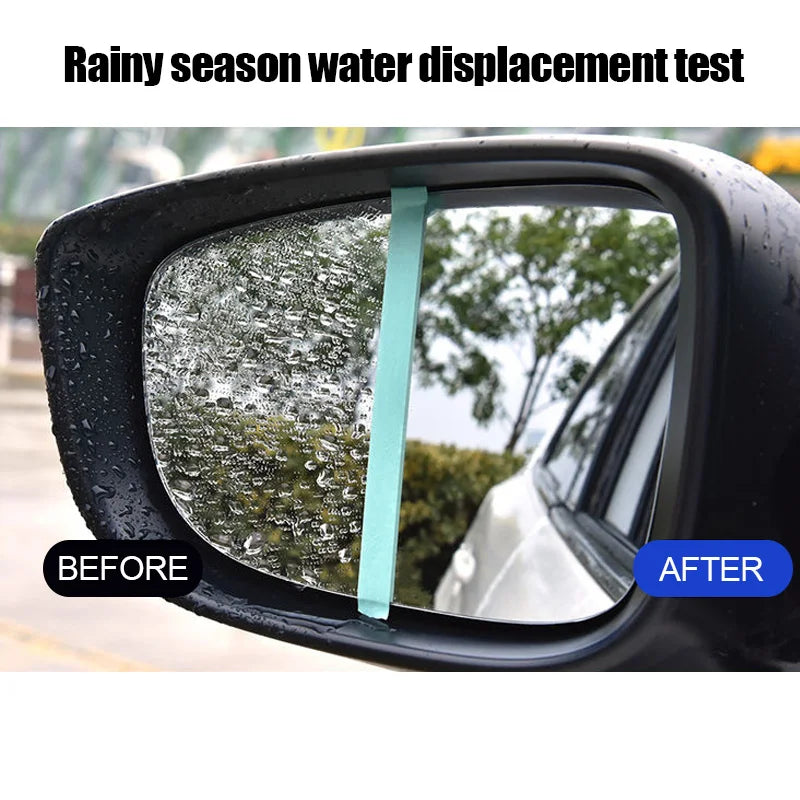 Car Glass Anti-Rain Water Spray Repellent Nano Coating Hydrophobic Waterproof Agent Oil Film Removing Auto Glass Film Agent.