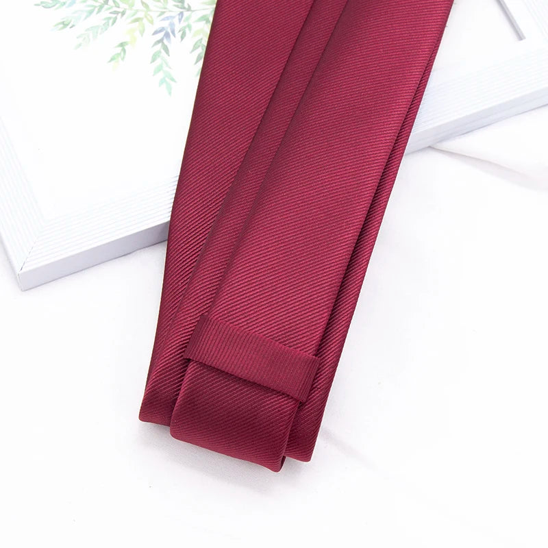 Men's Slim Tie Classic Solid Color