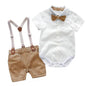 Kids Boys Formal Party Outfits Clothes Set Wedding Birthday Toddler Boy Gentleman Handsome Children Elegant Suit 1 2 3 4 5 Years