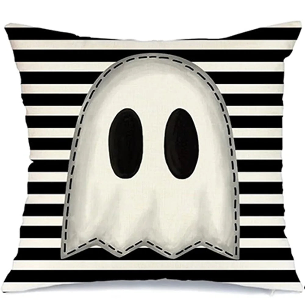Spooky Halloween Pillowcases: Ghosts, Spider, and Boo! Designs Sofa cushion cover