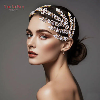 Luxury Bridal Rhinestone Headband: Elegant Wedding Tiara and Pageant Hairpiece