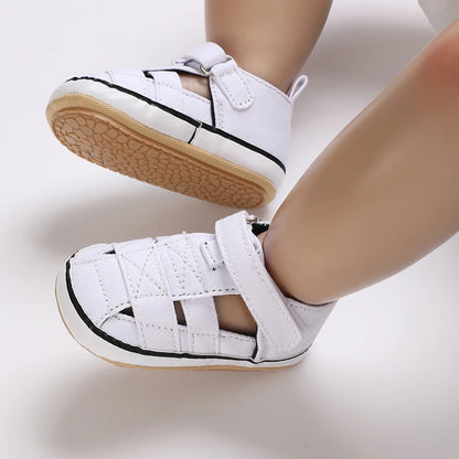 Toddler First Walker Baby Crib Newborn Baby Summer Sandals Infant Boy Girl Shoes Rubber Soft Sole Non-Slip