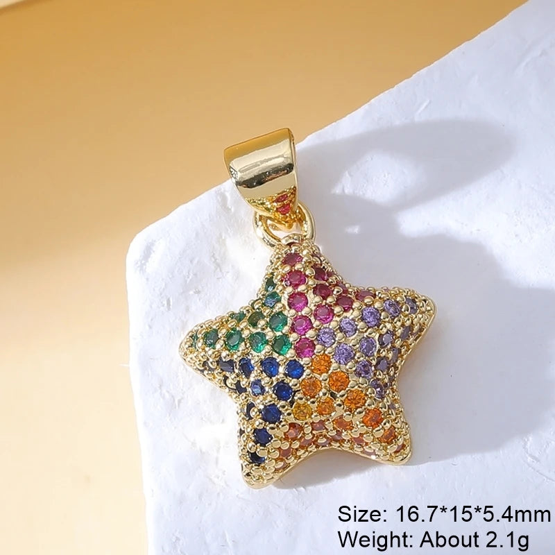 Handmade Luxury Pendant 18K Real Gold-Plated Charms