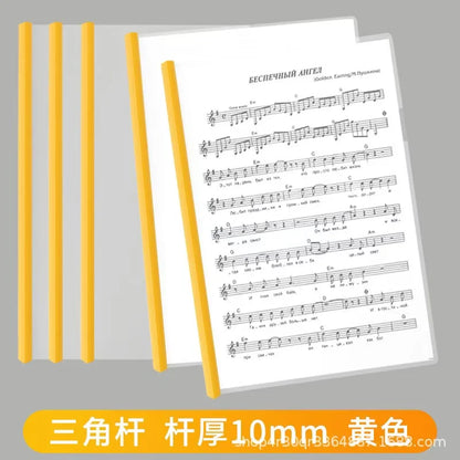 10pcs /A4 File Folder With Draw Rod