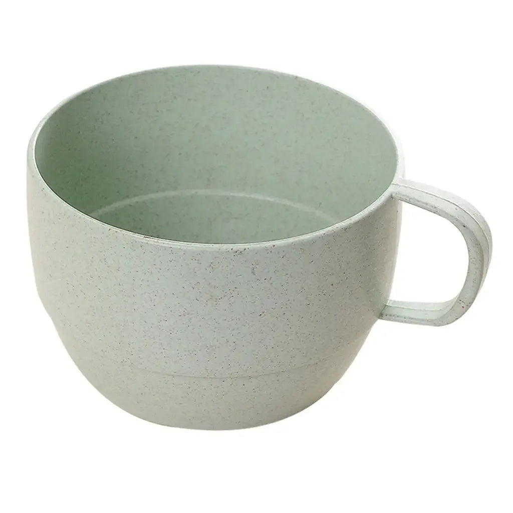 1 pcs Lightweight Flat Bottom Wide Mouth Eco-friendly with Handle Coffee Mug