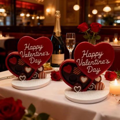 Valentine's Day Heart-Shaped Desktop Decoration Small Exquisite Size for Dining Table And Office Decor