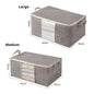 Closet Dustproof Organizer Visible Storage Bag Foldable Storage Box Quilt Container Moisture-proof Clothes Moving Bag