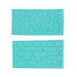 2‑Piece Bark Wall Cake Mold Set – Embossed Brick & Wood Grain Fondant Cutters for Cake Decorating