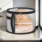 Extra‑Large Foldable Hat Storage Box with Clear Window – Non‑Woven, Stain‑Resistant