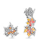 925 Sterling Silver Maple Leaf Stud Earrings for Women Girl Ear Studs Fine Jewelry Fashion Luxury Anniversary