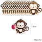 48pcs Wild Animal Lollipop Cards Carton Candy Holder For Kids Wild Forest Happy Birthday Party Candy Gift Accessories Supplies