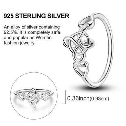 Rings Original 925 Sterling Silver Rings Simple Zircon Heart Ring For Wedding Valentine's Day Women Ring Jewelry Gift