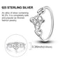 Rings Original 925 Sterling Silver Rings Simple Zircon Heart Ring For Wedding Valentine's Day Women Ring Jewelry Gift