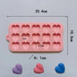 55 Small Heart Shaped Silicone Cake Mold Heart Chocolate Pastry Molds DIY Baking Decoration Kitchen Ice Cube Crystal Epoxy Mould