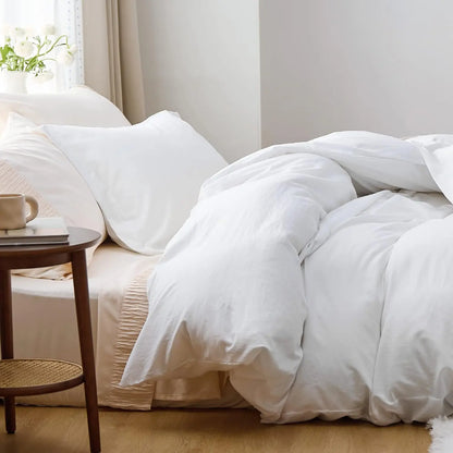 Bedsure King Size Duvet Cover Set: Prewashed, Soft and Cozy, 3 Pieces, 104x90 Inches with Zipper Closure