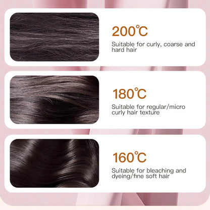 Mini Straightener Rechargeable Portable Hair Straightener Brush Anti-Scald Shell Cordless USB Charging Straighteners