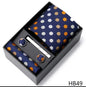 Men's  Tie Pocket Squares Necktie Box Set