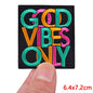Letter Embroidered Patch Cartoon/Personality Letter Slogan Patch Iron On Patches For Clothing thermoadhesive Patches Sew Badges