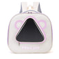 Cat backpack, outing schoolbag, double-shoulder pet bag, cat for travel, dog and cat supplies, transparent large-capacity portab