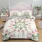 Botanical Leaves Duvet Cover Floral Print King Bedding Set Soft Microfiber Geometric Pattern Comforter Cover With 2 Pillowcases