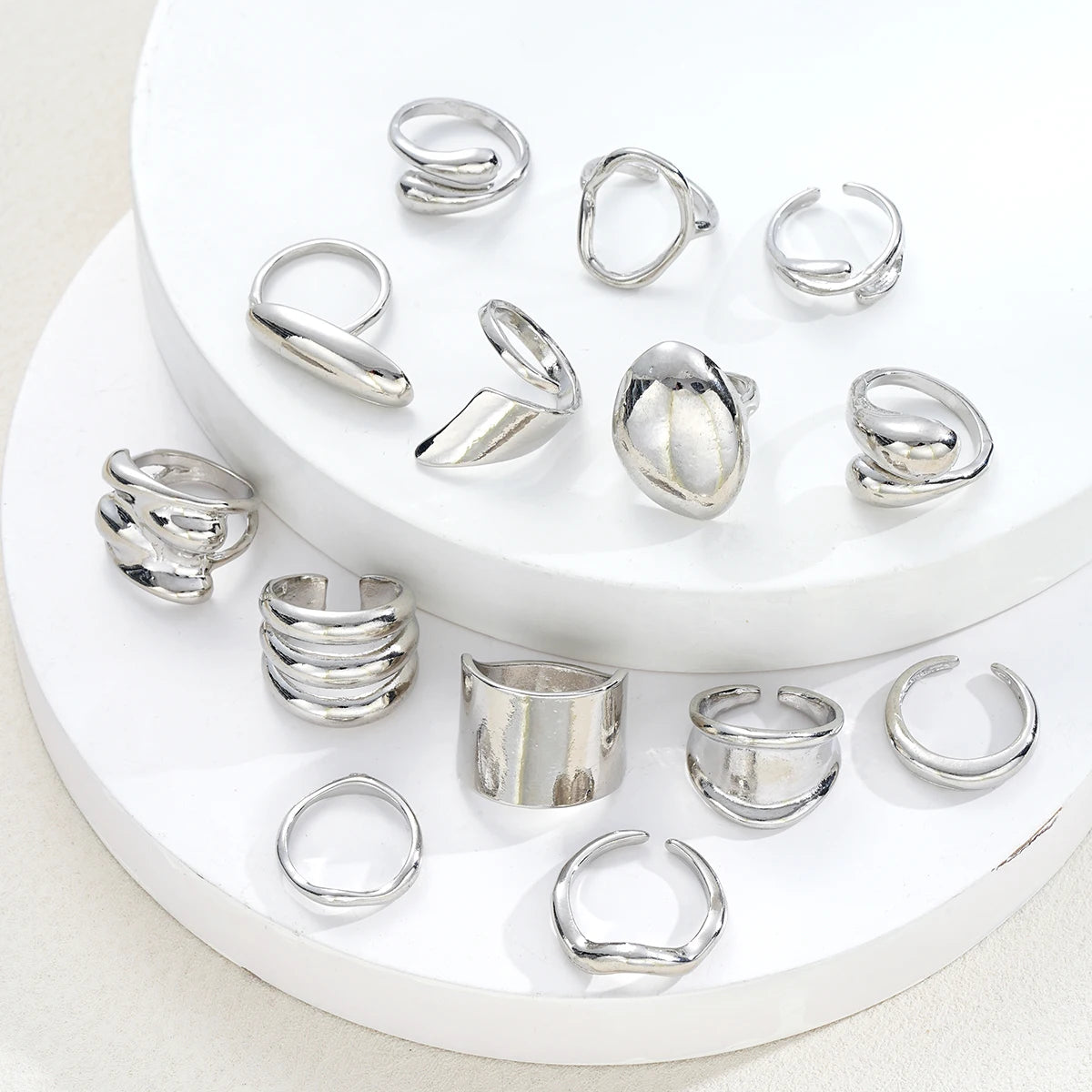 14 Piece Simple Luxury Ring Set