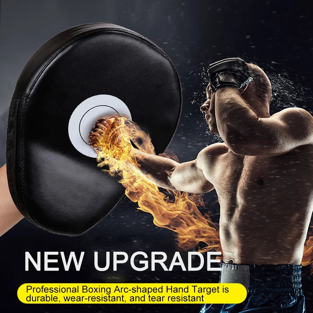 Kick Boxing Gloves Pad PU Leather for Adults Kids MMA Karate Muay Thai Free Fight Training Equipment