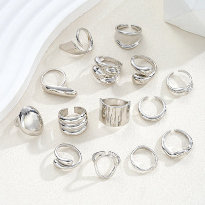 14 Piece Simple Luxury Ring Set