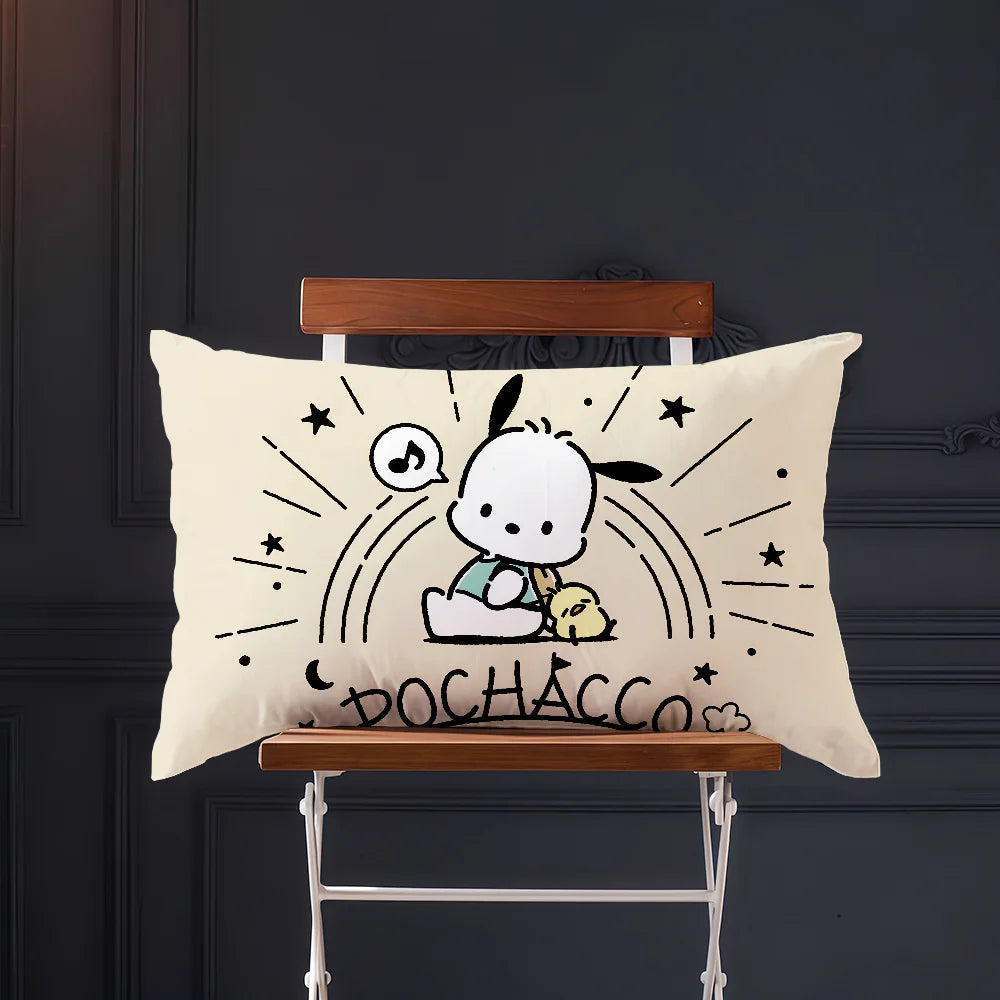 kawaii cute art p-Pochacco cushion cover Rectangle Pillow Covers Home Sofa living Room Office Coffee Shop Pillowcase hogar