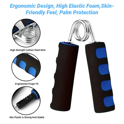 Spring Hand Grip Finger Strength Trainer Power Exerciser Sponge Forearm Strengthener Carpal Expander Sport Muscle Trainin