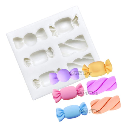 Candy Shape Silicone Sugarcraft Mold Resin Tools Cupcake Baking Mould Fondant Cake Decorating Tools