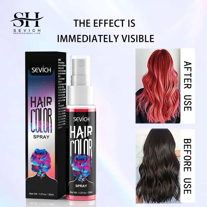 Sevich 8 Colors New Style Hair Color Spray One-Time Hair Color Instant Hair Salon Hair Care Styling Product For Men and Women ﻿