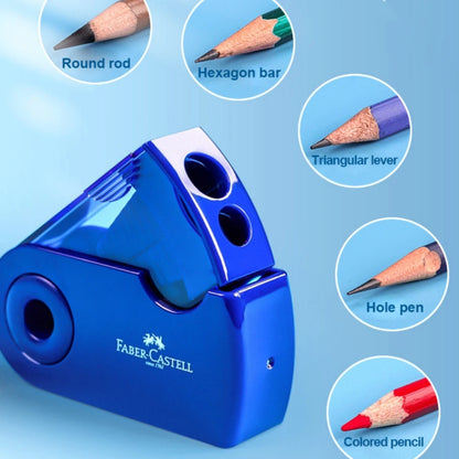 Mini Pencil Sharpener Single Double Hole Black/Red/Blue