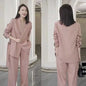 Women’s Two‑Piece Suit Set – Blazer & Wide‑Leg Pants