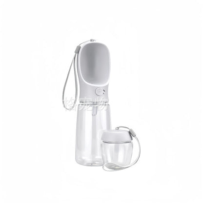 Dog/Cat Portable Feeding and Watering Bottle with Cup Food Dispenser