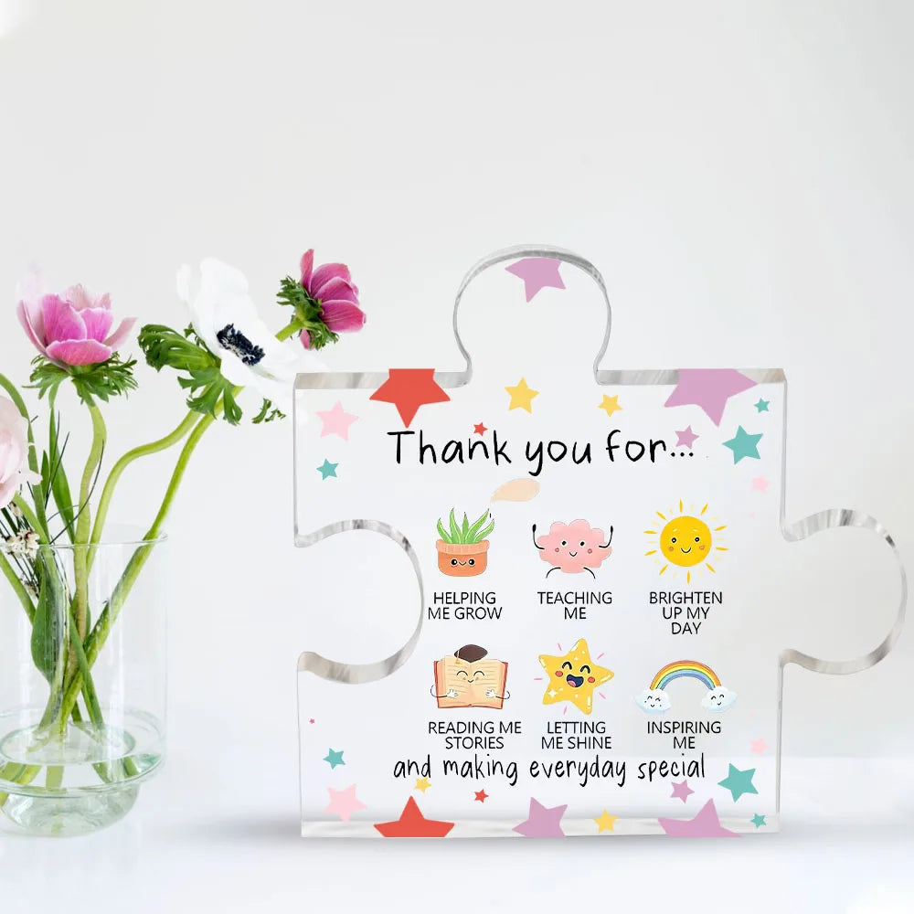 Acrylic Heart Thank‑You Plaque – Appreciation Gift