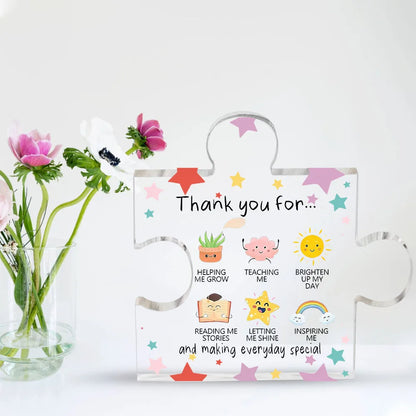 Acrylic Heart Thank‑You Plaque – Appreciation Gift