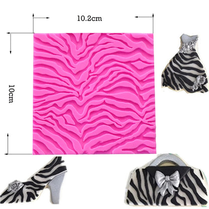 Texture Molding Silicone Molds for Fondant Cake Decorating Molded