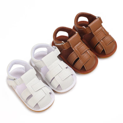 Toddler First Walker Baby Crib Newborn Baby Summer Sandals Infant Boy Girl Shoes Rubber Soft Sole Non-Slip