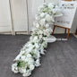 1m 2m Luxury Flower Row Runner Artificial Flowers for Table Centerpiece Wedding Decoration Mix Flowers Backdrop Wall Arches Deco