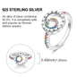 Rings Original 925 Sterling Silver Rings Simple Zircon Heart Ring For Wedding Valentine's Day Women Ring Jewelry Gift