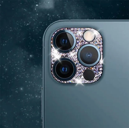 Bling Diamond Camera Lens Protector for iPhone – Glitter Metal Case for iPhone 11/12/13/14/15/16 & Pro Max Models