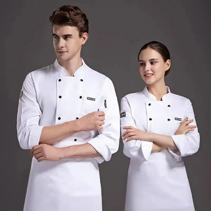 Hotel Canteen Back Kitchen Breathable Mesh Uniform Long-sleeved Short-sleeved Men's and Women's Chef's Work Clothes