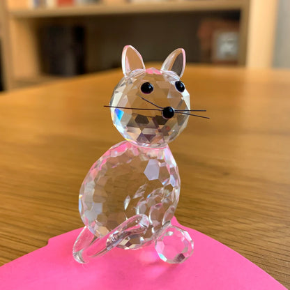 30 Styles Clear Crystal Cute Animal Figurines Glass Sculpture Paperweight Home Decors Table Ornament Xmas Kids Lady Favor Gift