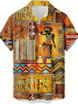 Men’s 3D Paisley Hawaii Shirt – Oversized Boho Summer Top