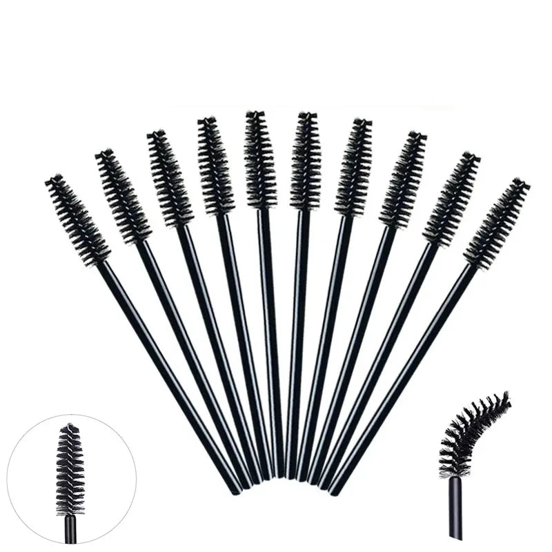 50/200pcs Disposable Mascara Wands Applicator Spoolers
